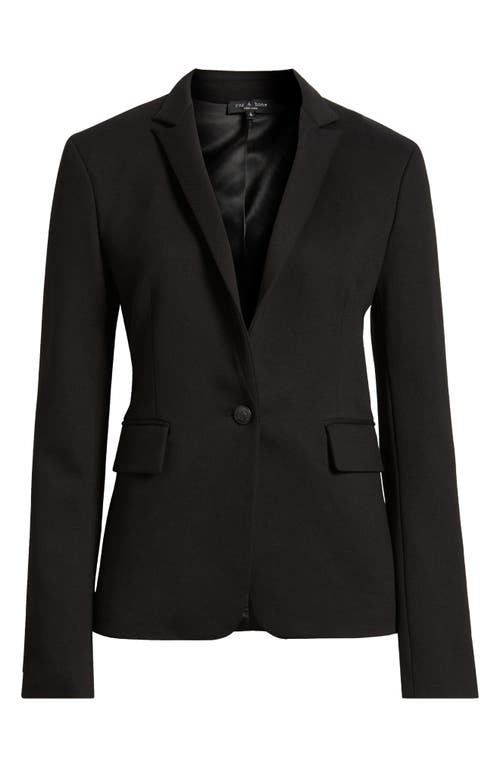 Shop Rag & Bone Lucy Ponte Knit Blazer In Black