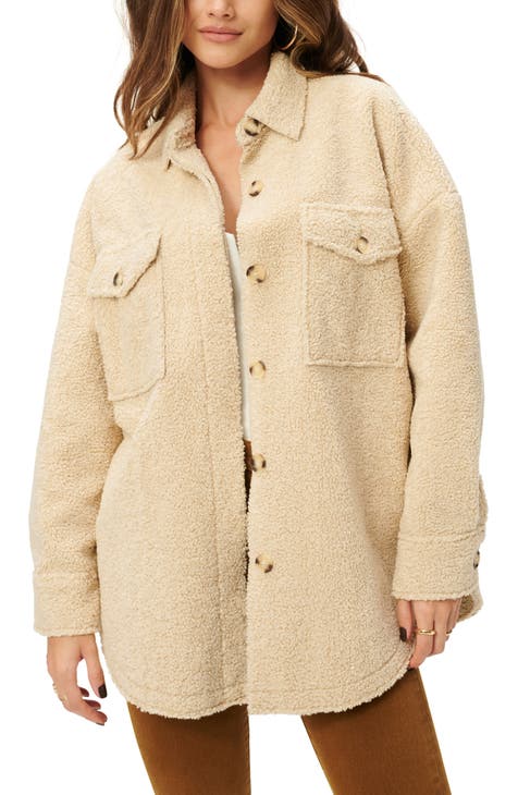 Plus-Size Women's Faux Shearling Coats, Blazers |