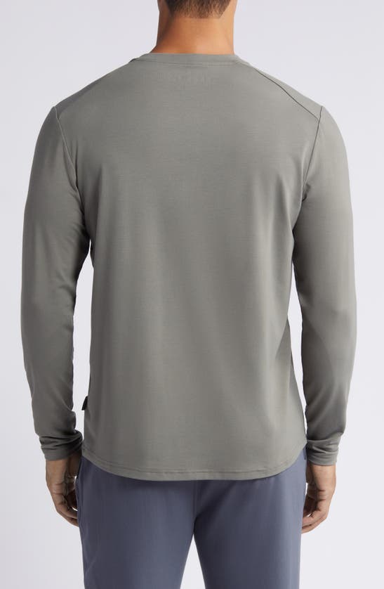 Shop Free Fly Flex Performance Henley In Fatigue