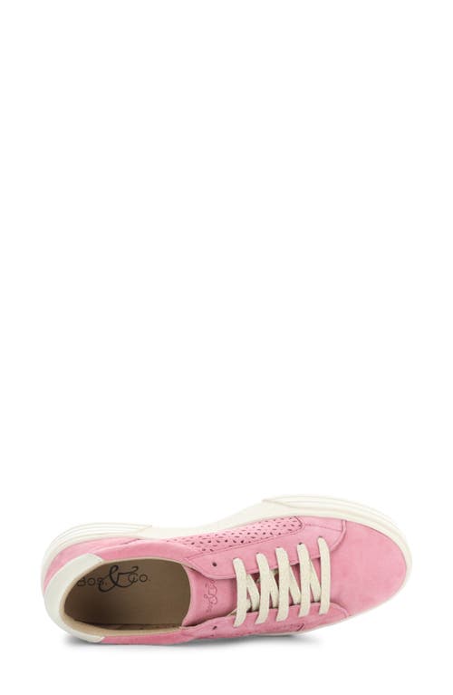 Shop Bos. & Co. Lotta Platform Sneaker In Pink Rose/marfil