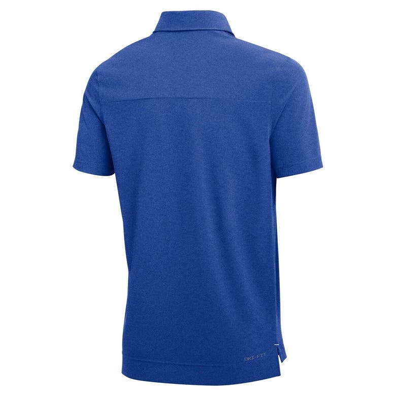 NIKE NIKE HEATHERED ROYAL KENTUCKY WILDCATS 2022 COACH PERFORMANCE POLO