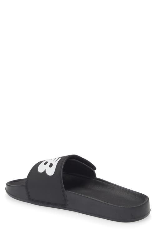 Shop New Balance 200 Adjustable Slide Sandal In Black/white