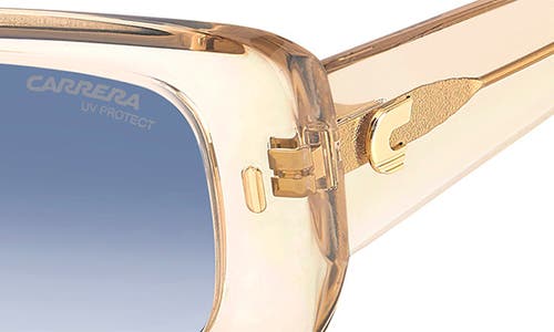 Shop Carrera Eyewear 53mm Gradient Rectangular Sunglasses In Beige/blue Shaded