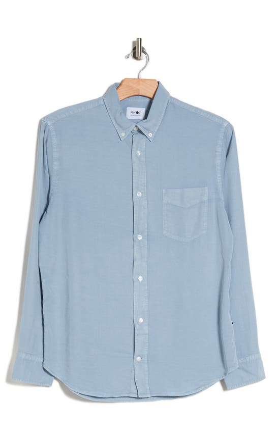 Nn07 Levon Slim Fit Button-down Shirt In Ashley Blue