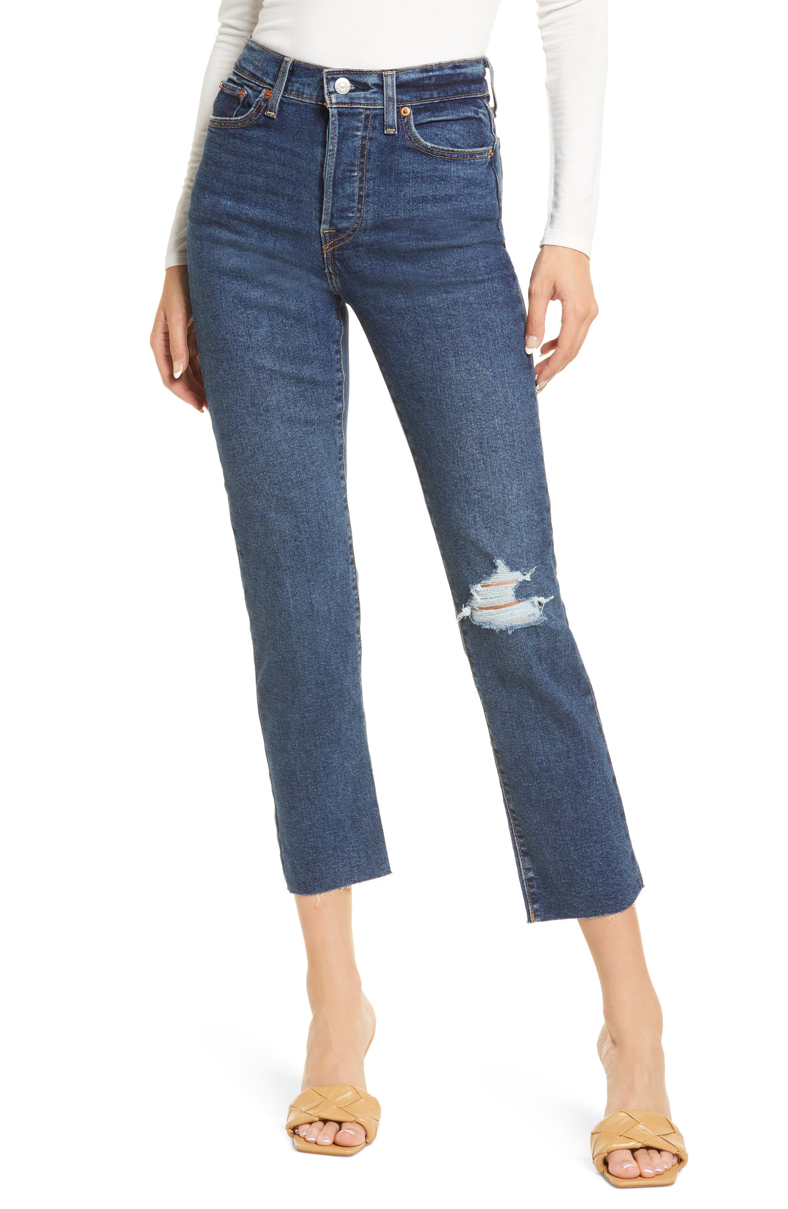 levi's high rise wedgie straight