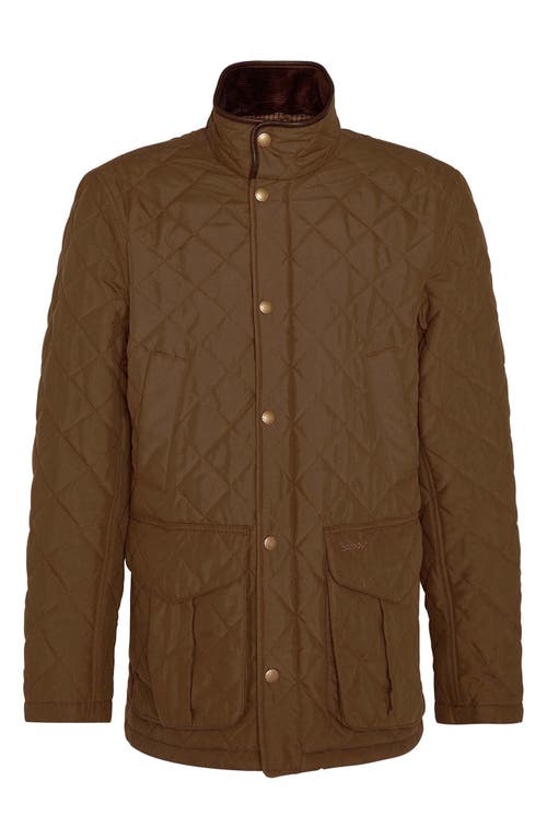 Shop Barbour Lydford Quilted Jacket In Dark Sand Copper