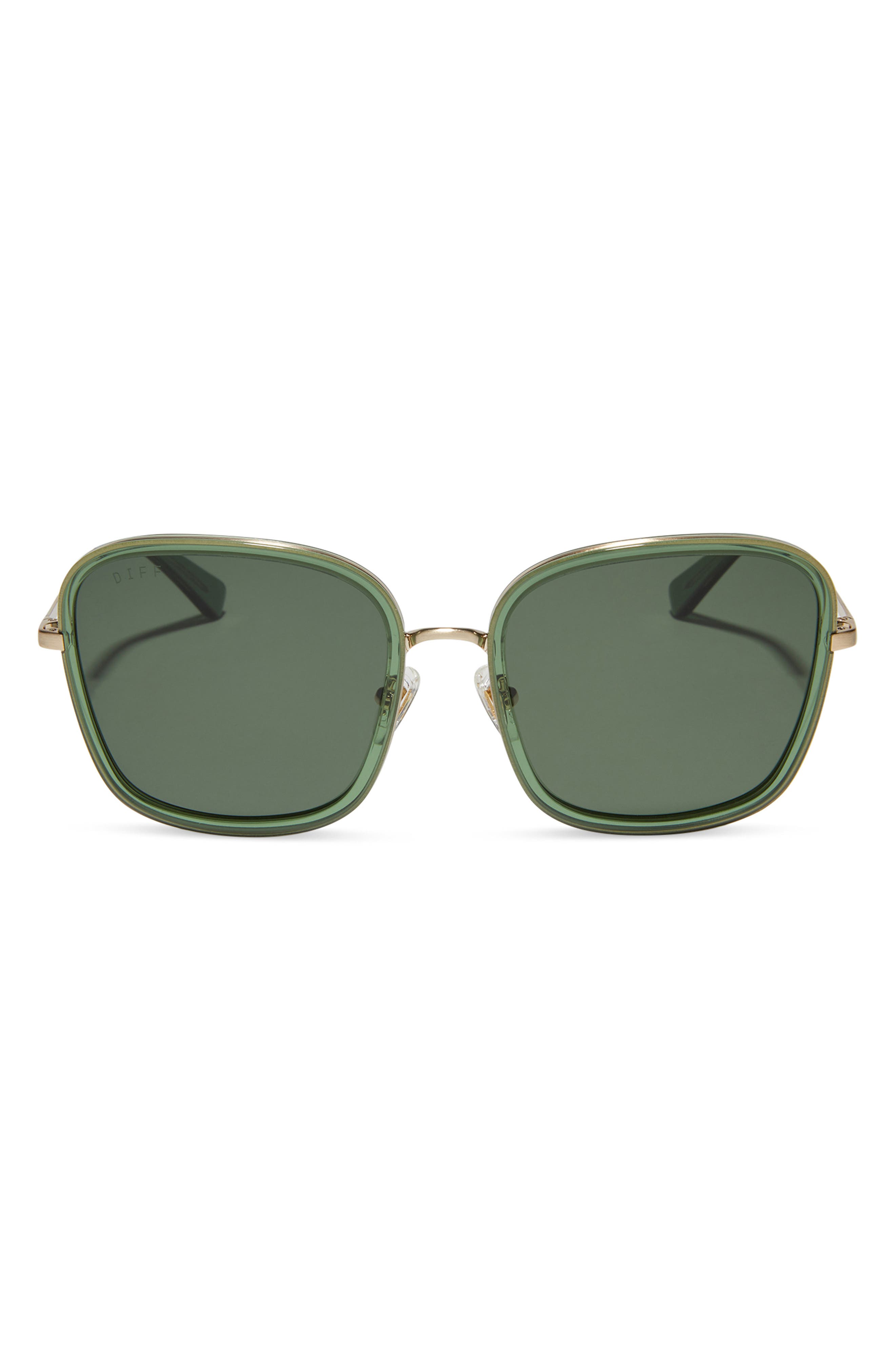 Diff Genevive 57mm Polarized Square Sunglasses In Guava  display picture 1
