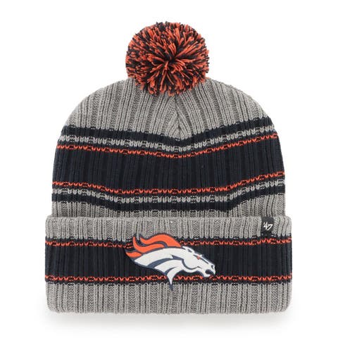 Youth New Era Royal Denver Broncos Repeat Cuffed Knit Hat with Pom