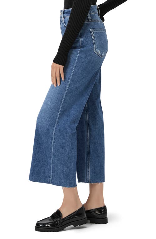 PAIGE PAIGE ANESSA RAW HEM HIGH WAIST ANKLE WIDE LEG JEANS