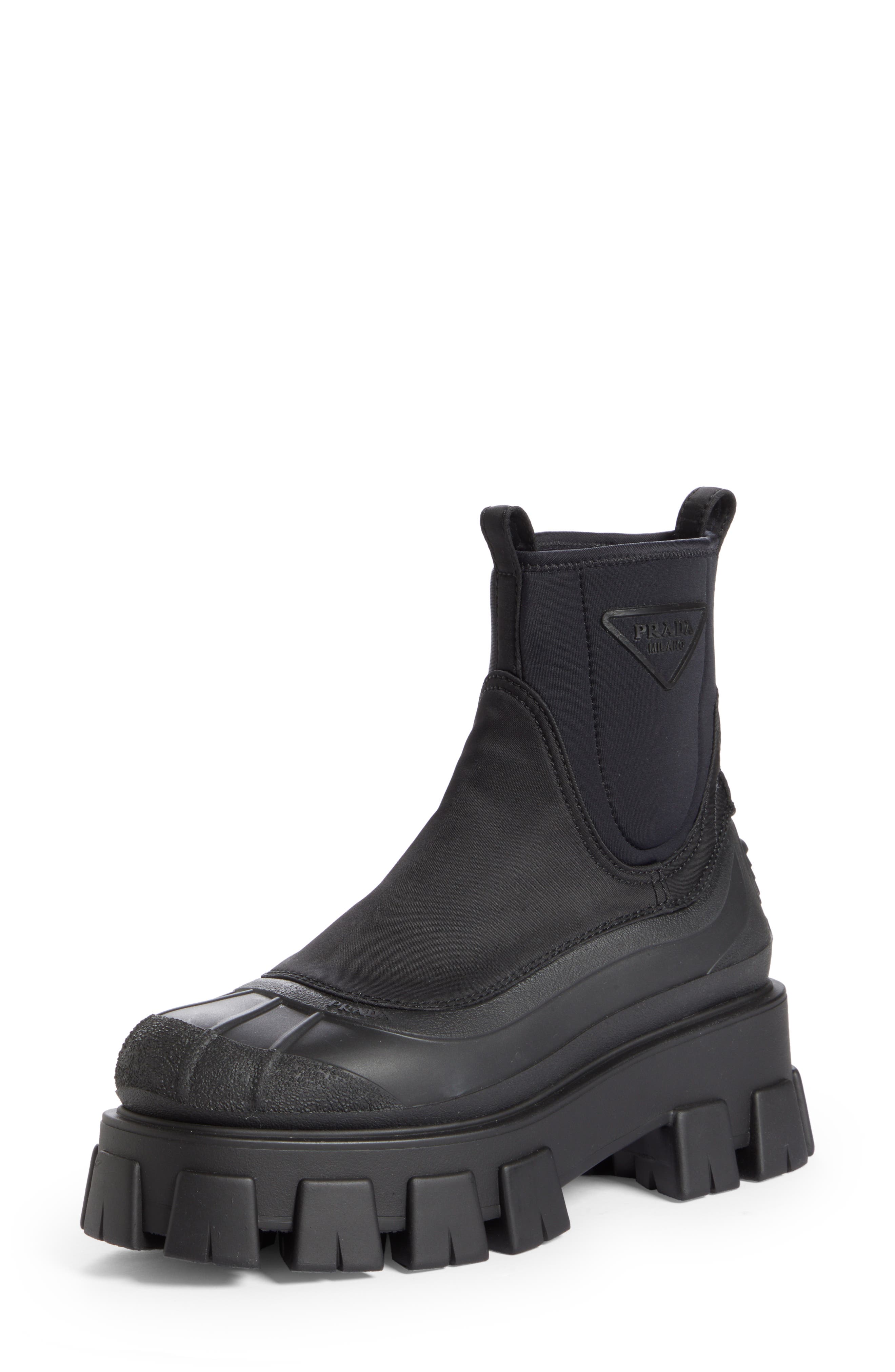 prada hiking boots women's