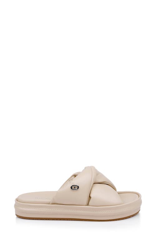 Dee Ocleppo Milan Leather Slides In Oat Leather