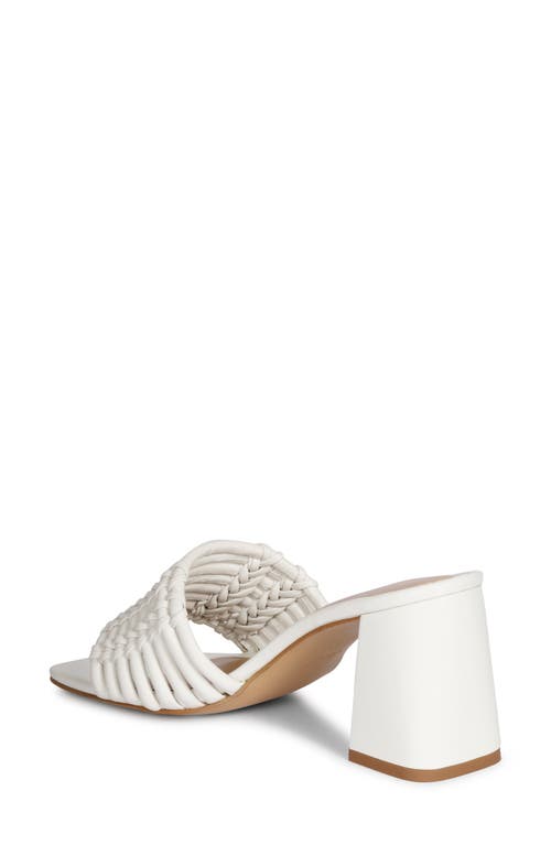 Saint G Bethany Block Heel Slide Sandal In Off White