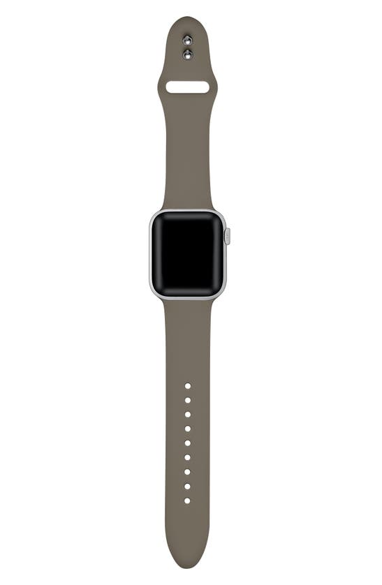 Shop The Posh Tech Silicone Sport Apple Watch Band In Coffee