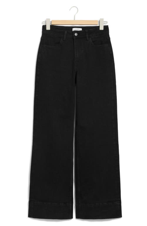 Shop & Other Stories Wide Leg Jeans In Black