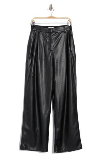 GOOD AMERICAN GOOD AMERICAN UNIFORM '90S FAUX LEATHER PANTS 