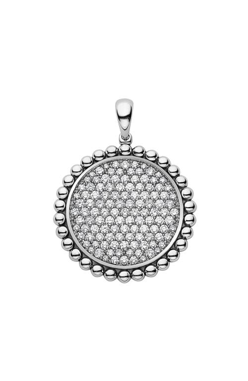 Caviar Spark Diamond Pendant in Silver