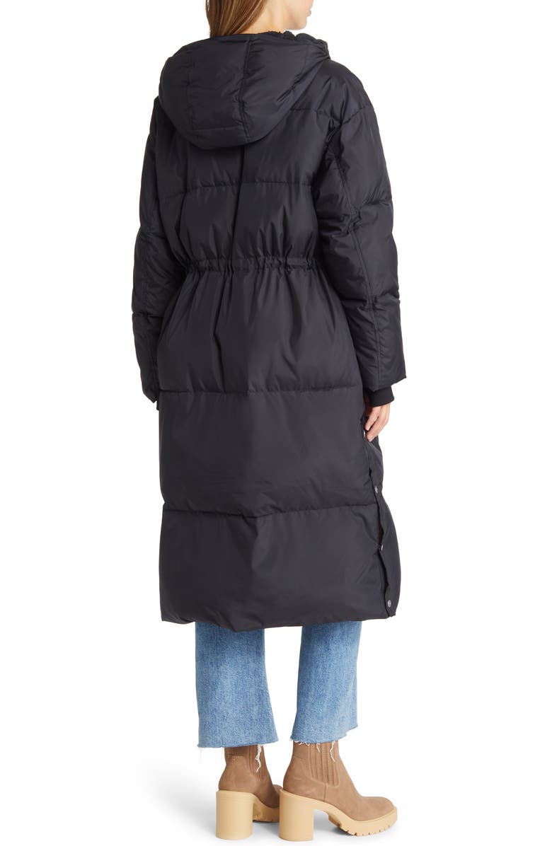 UGG® Keeley Faux Shearling Trim Longline Puffer Coat | Nordstrom