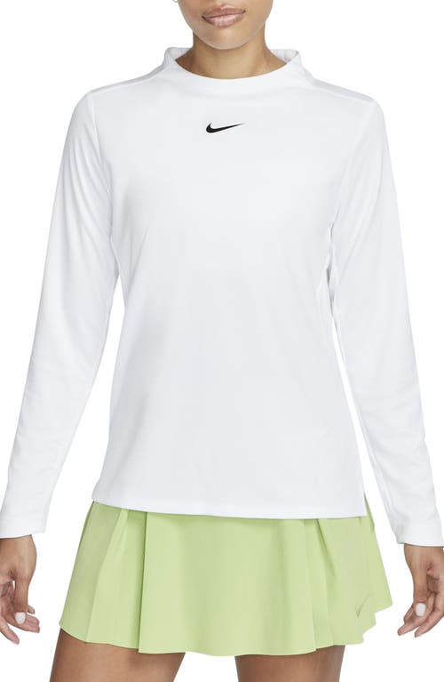 Shop Nike Dri-fit Uv Advantage Golf Top In White/black