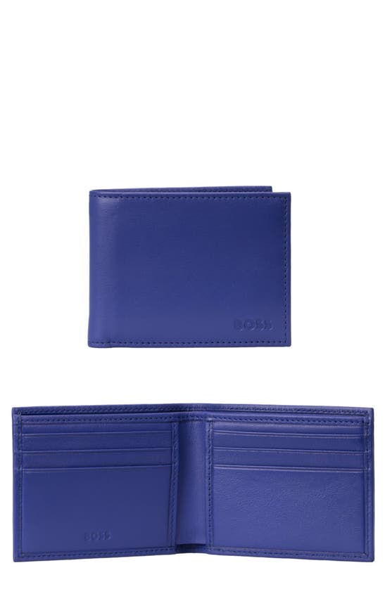 HUGO BOSS BOSS CREW LEATHER BIFOLD WALLET