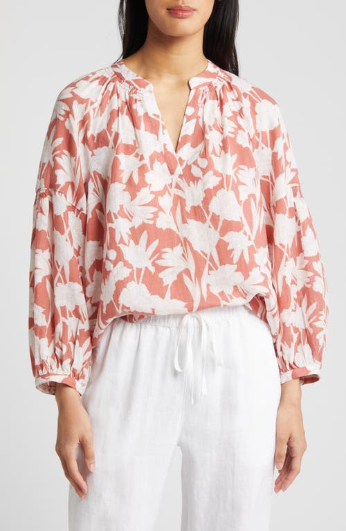 caslon(r) Floral Popover Top at Nordstrom,