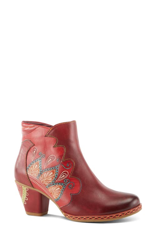 L'artiste By Spring Step Zamihi Bootie In Red