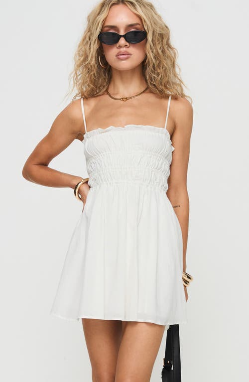 Shop Princess Polly Ketzia Minidress In White