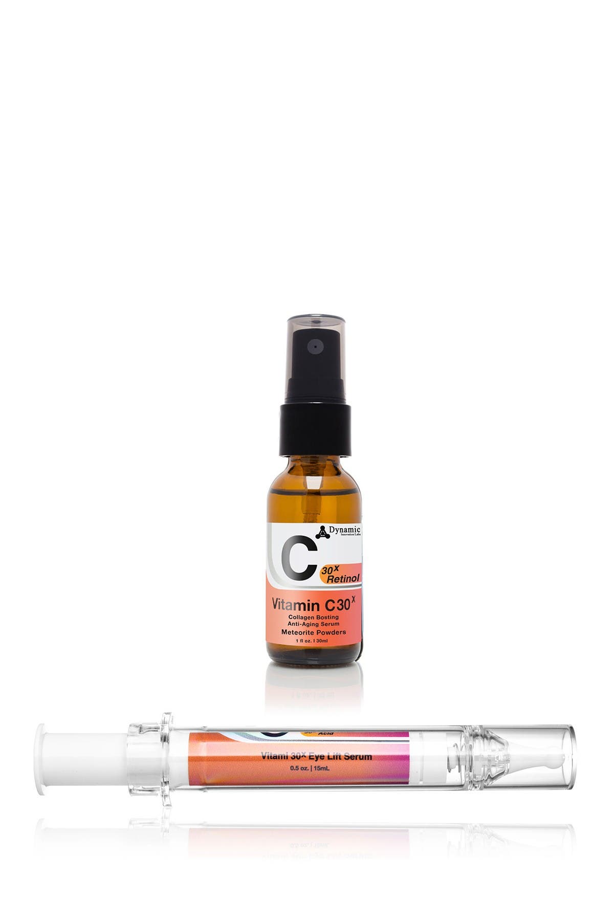 Yuka Skincare Vitamin C30x Collagen-boosting Anti-aging Serum + Hyaluronic Acid Eye Lift Serum Duo