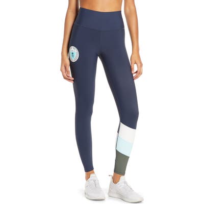Soul By Soulcycle High Waist Stripe Leggings, Blue