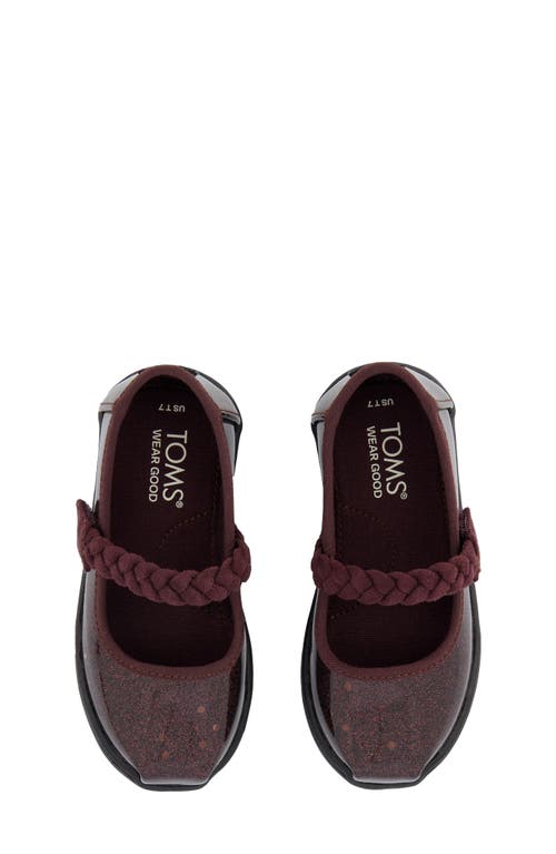 Shop Toms Kids' Mary Jane In Blackberry Confetti