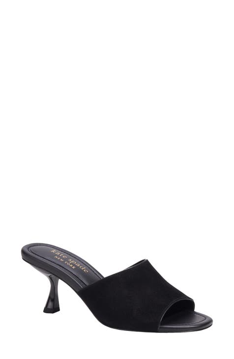 Buy Kate Spade New York Wo Emmie Embossed Leather Mid-heel Mules