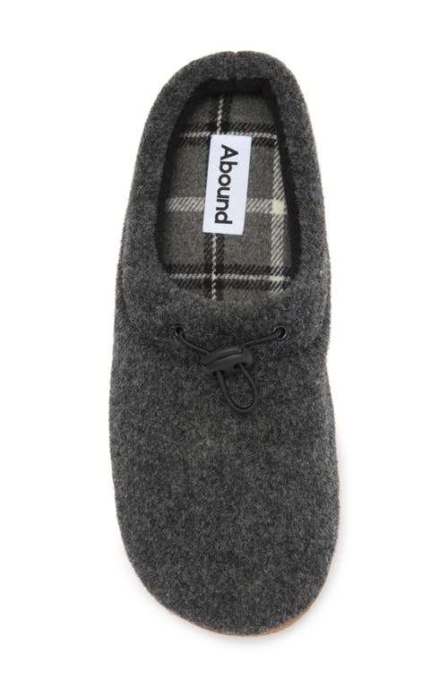 Abound Casey Faux Fur Lined Clog Slipper In Black Heather