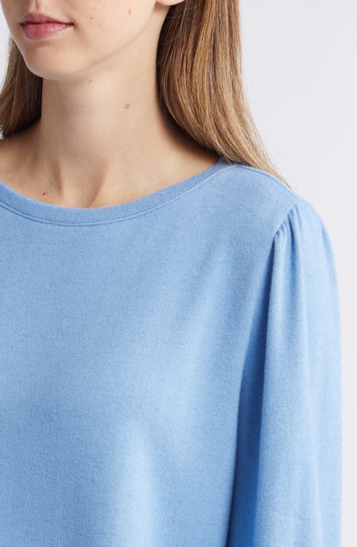 Shop Caslonr Caslon(r) Cozy Knit Top In Blue Lake