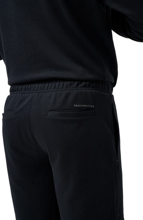 Shop Travismathew Sideslip Fleece Shorts In Black