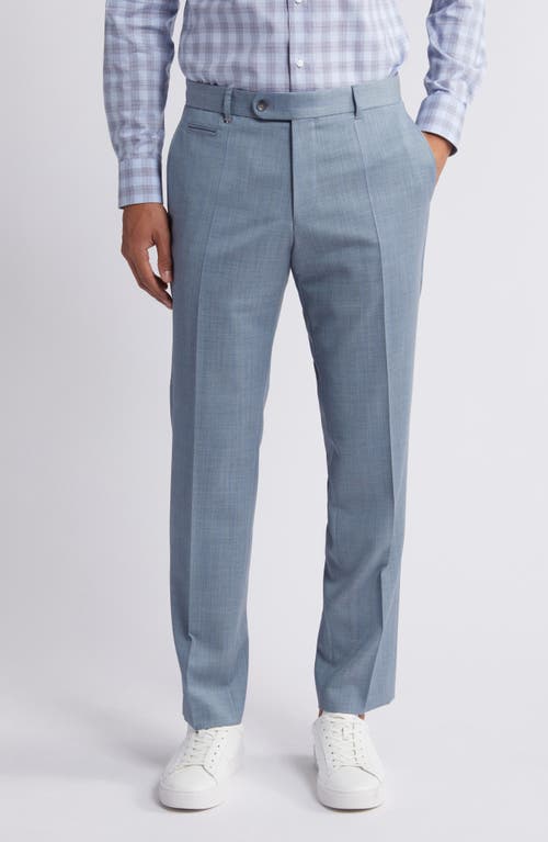 Shop Hugo Boss Boss Genius Slim Fit Virgin Wool Dress Pants In Light Blue