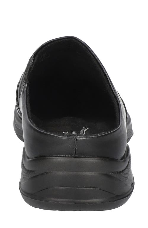 Easy Street Women's Janalee Comfort Mules Flats In Black Woven Embossed