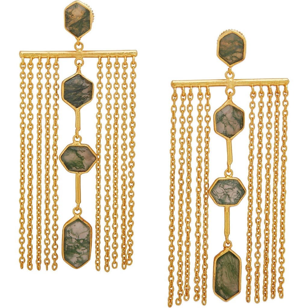 Dhwani Bhansal Zelena Chandeliers In Gold Plated