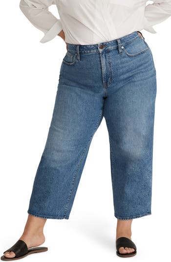 The Perfect Vintage Patch Pocket High Waist Wide Leg Jeans