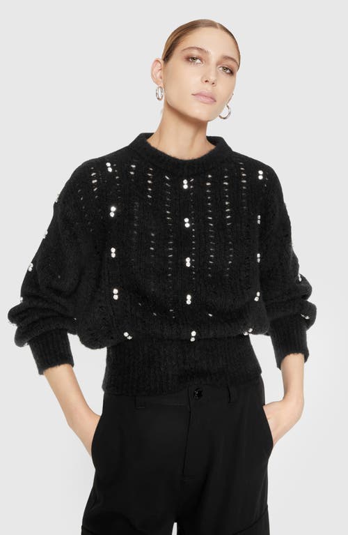 Rebecca Minkoff Cecilia Alpaca Blend Sweater In True Black