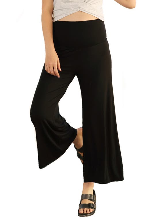 Maternity Lifestyle Wide Leg Pants in Black