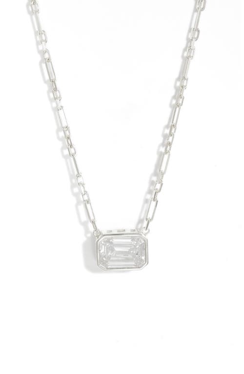 SHYMI Cubic Zirconia Pendant Necklace in Silver at Nordstrom