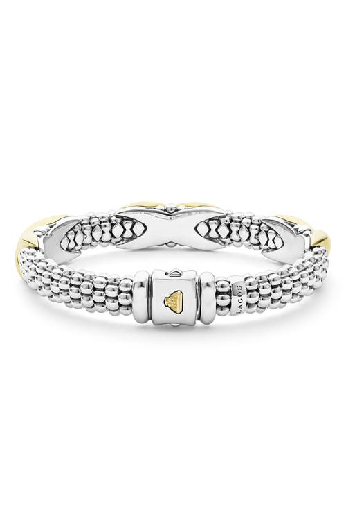 Lagos Embrace Station Bracelet In Silver/gold