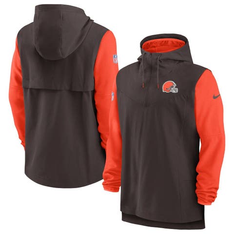 Cleveland Browns Men Short Sleeve Hoodie Pullover Sweatshirt Hooded Coat  Summer