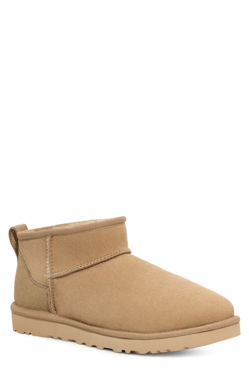 UGG(r) Ultra Mini Classic Water Resistant Boot in Mustard Seed