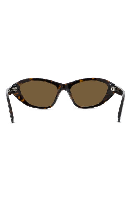 Shop Givenchy Gv Day 55mm Cat Eye Sunglasses In Dark Havana/roviex