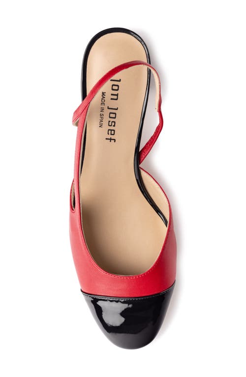 Shop Jon Josef Daniela Slingback Pump In Black/red Combo