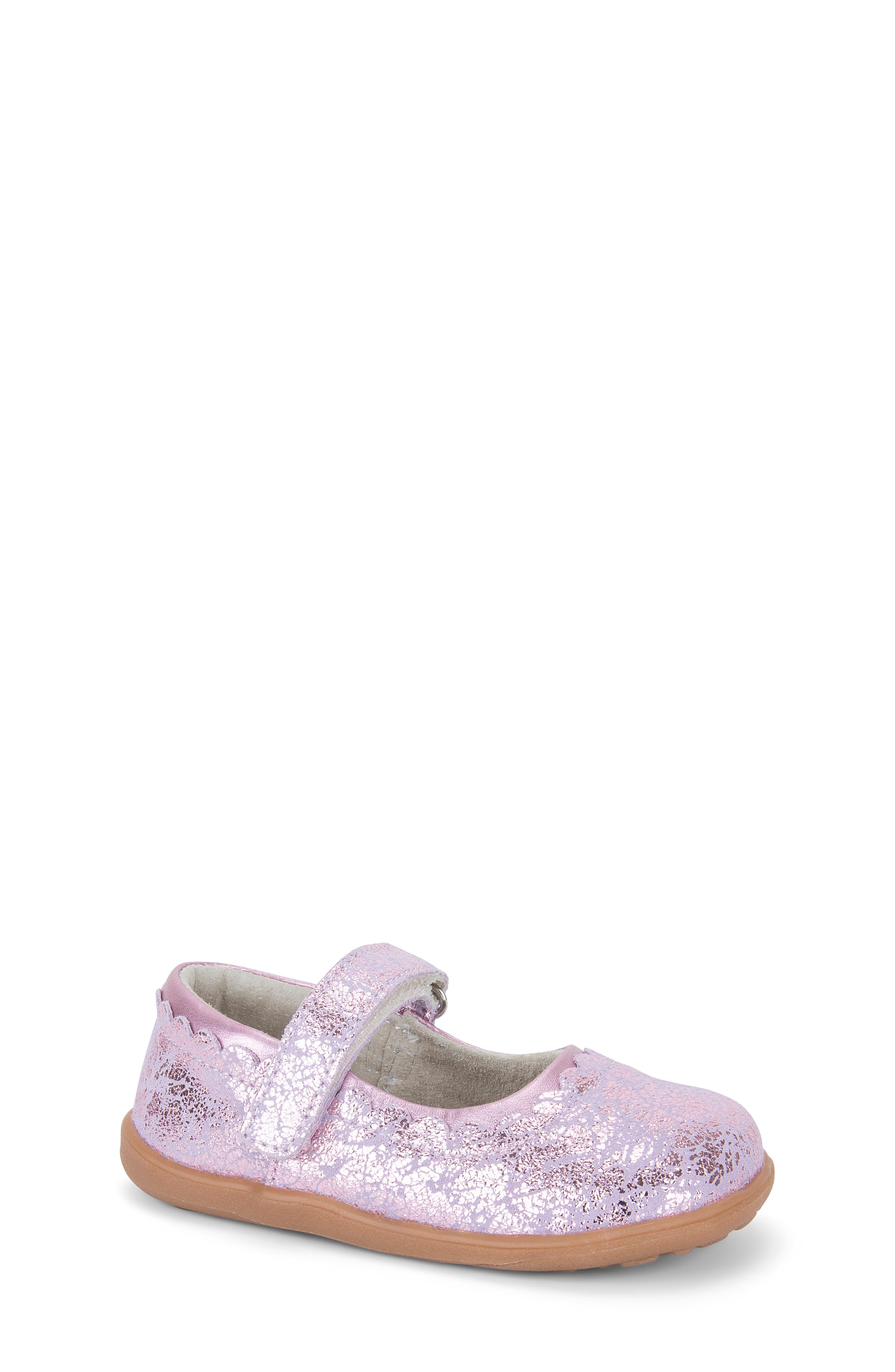 See Kai Run Jane II Mary Jane, Size 4 M in Pink Metallic at Nordstrom