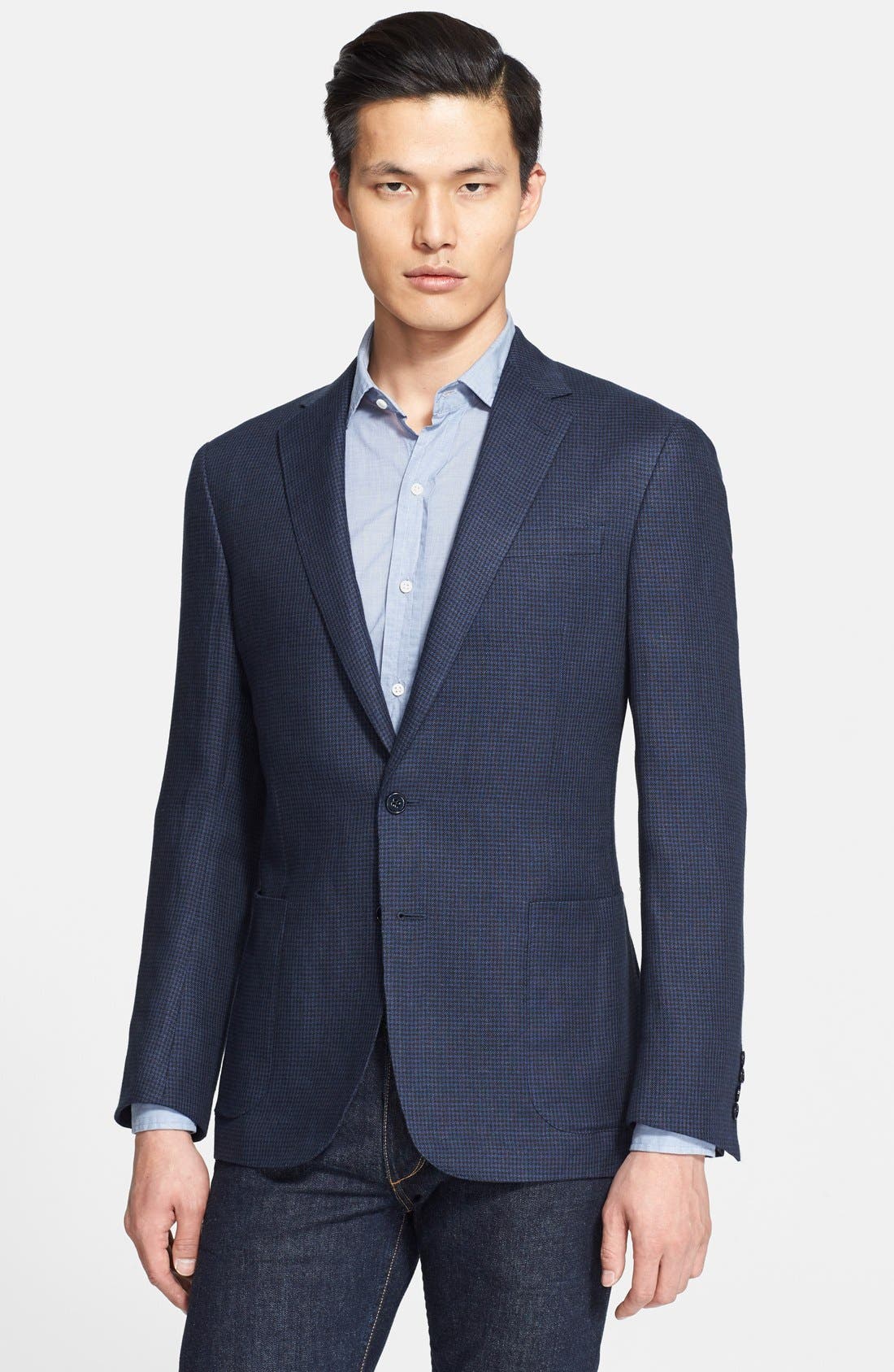 Ralph Lauren Black Label 'Daniel' Trim Fit Houndstooth Sport Coat Nordstrom