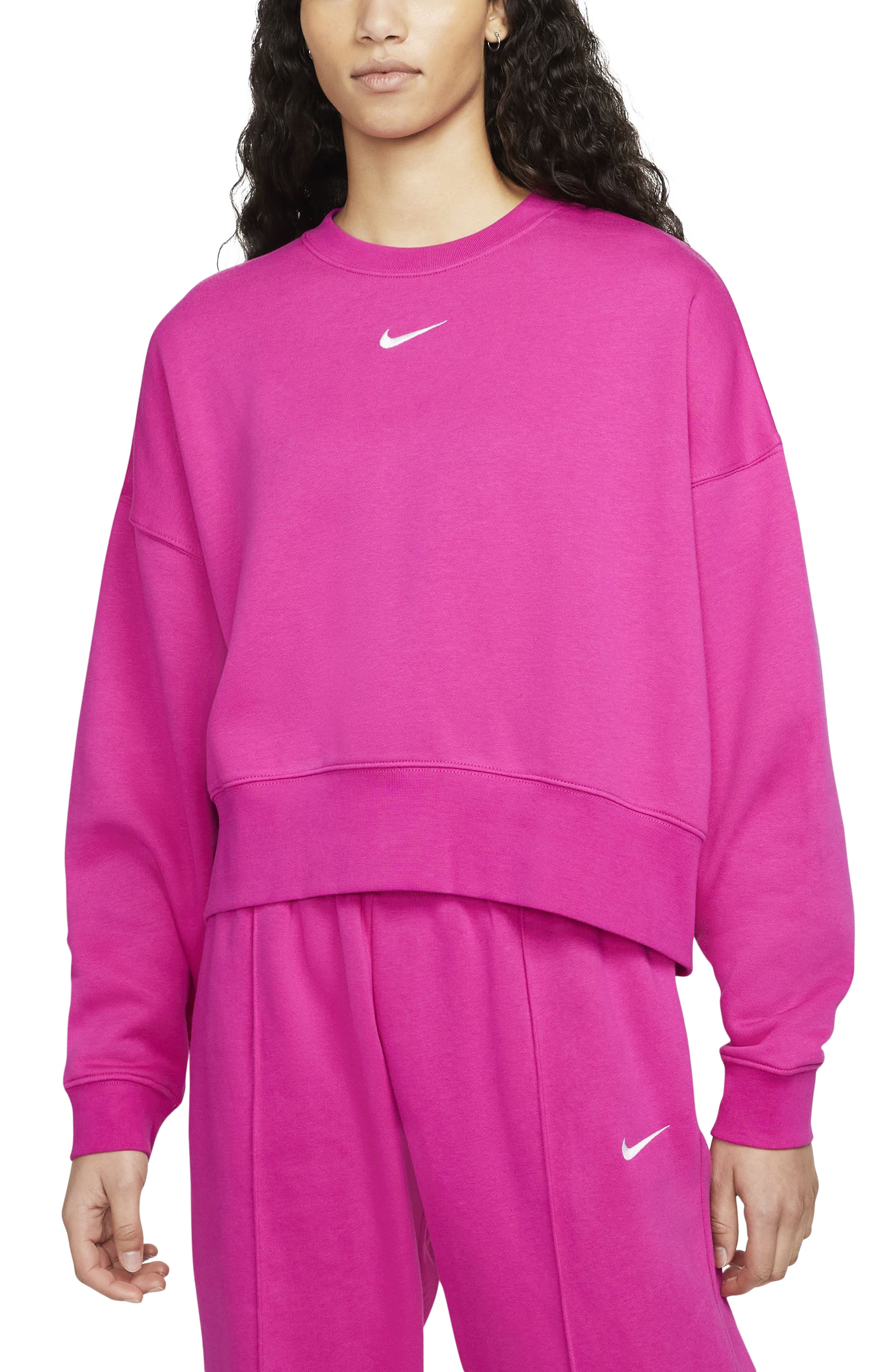 womens neon pink sweatshirt