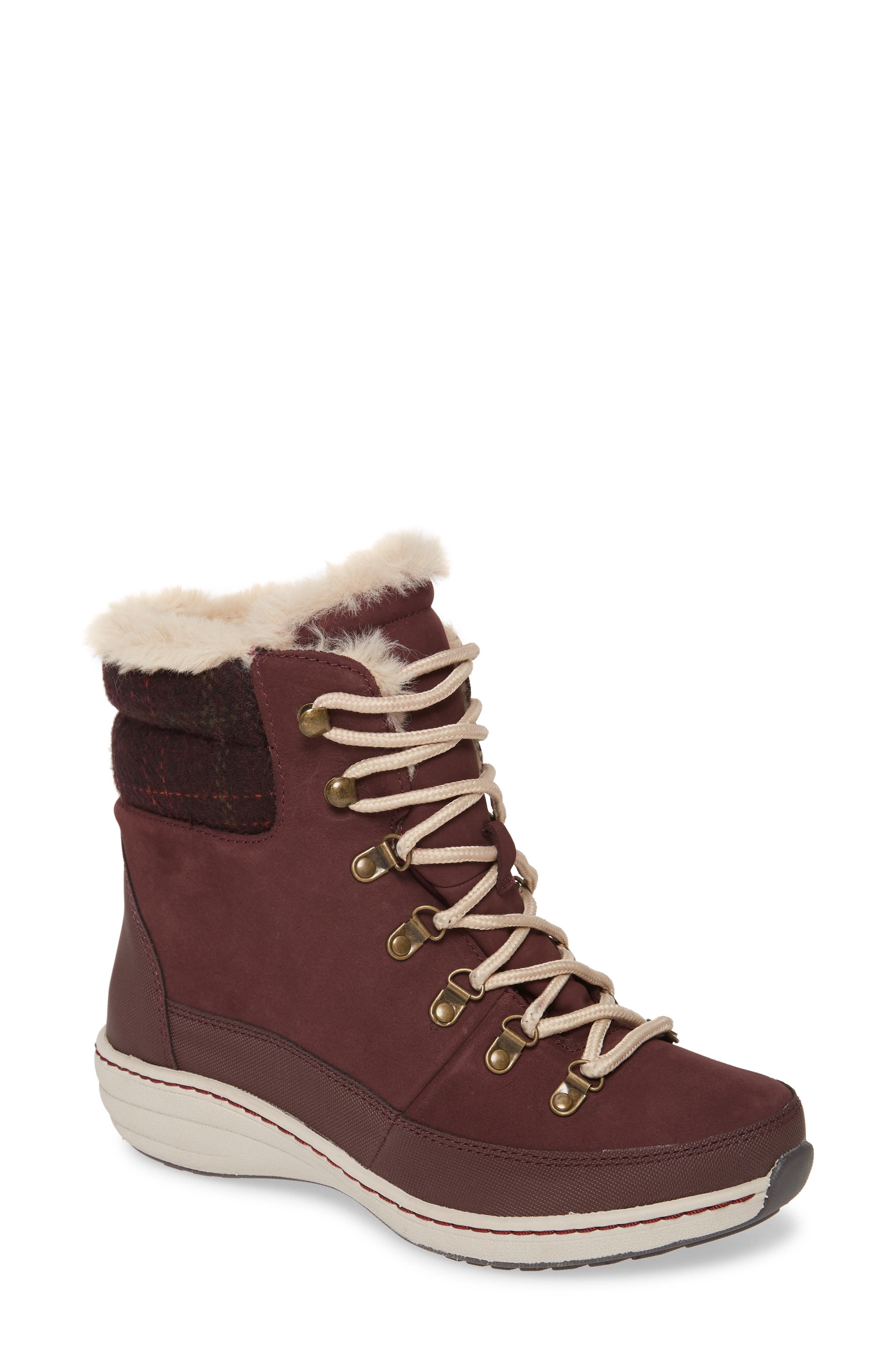 UPC 045468389427 product image for Women's Aetrex Jodie Faux Fur Lined Waterproof Boot, Size 6-6.5US / 36EU - Burgu | upcitemdb.com