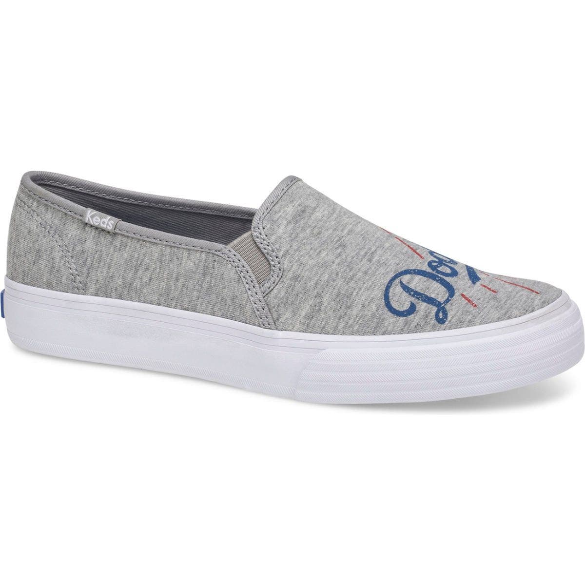 UPC 884506492046 product image for Keds(R) Women's Keds Los Angeles Dodgers Double Decker Slip-On Sneakers in Gray  | upcitemdb.com